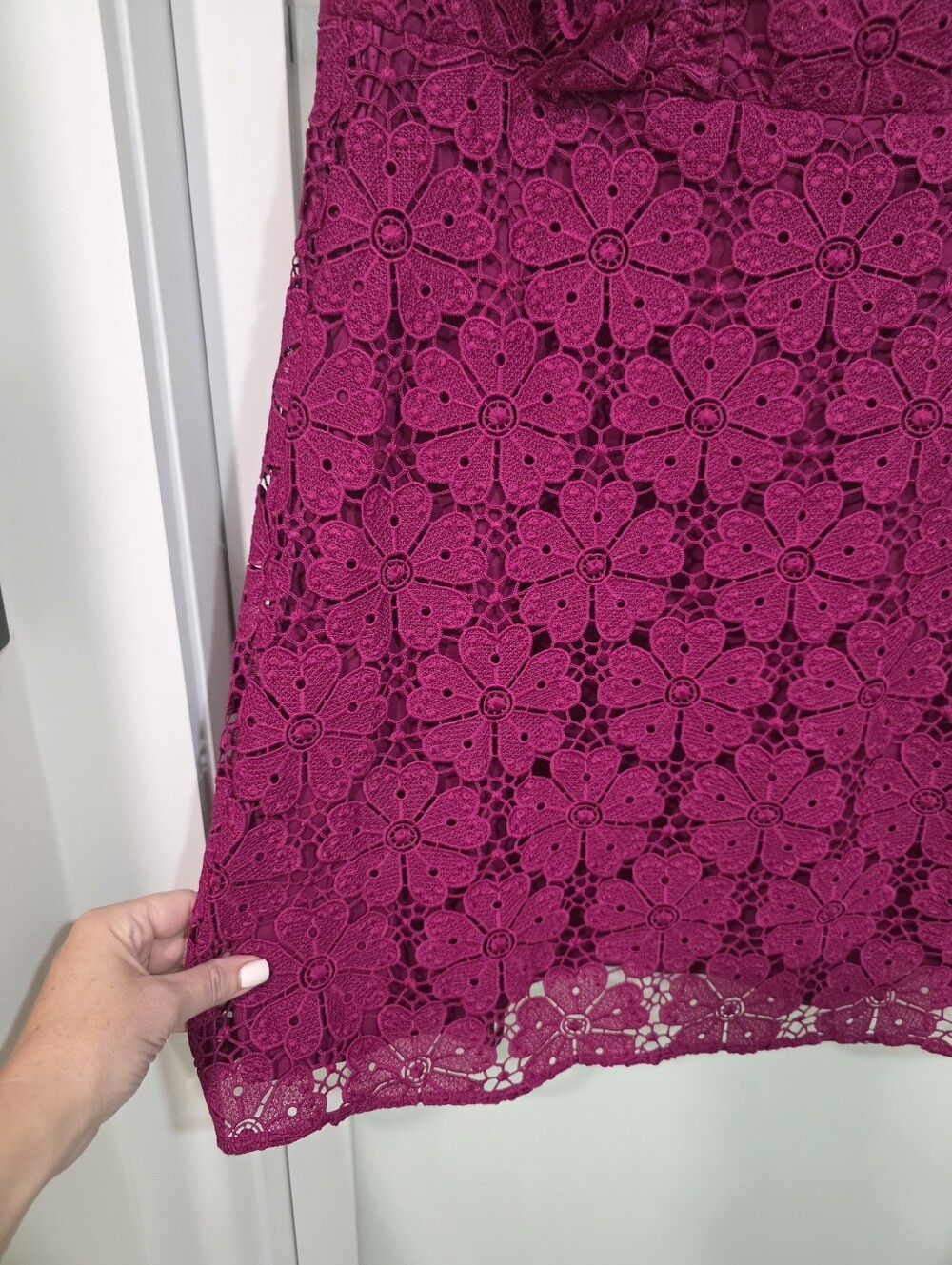 Kate Spade New York Spade Lace Mini Dress Beetjuice Size 14 NWT - Picture 8 of 15